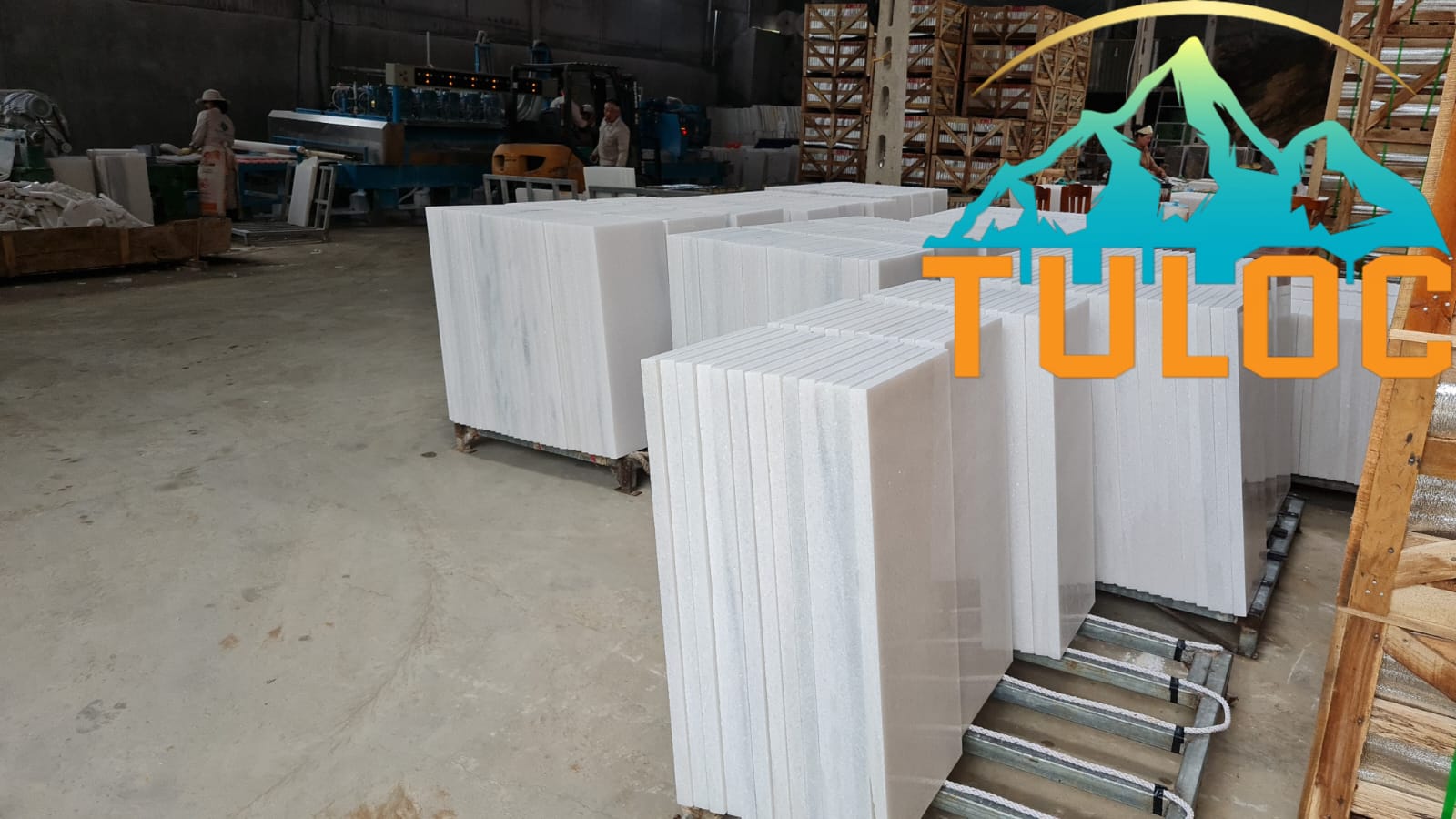 Tile B Grade Packing Rak Packing & Loading White Marble Tile | Tu Loc Corporation